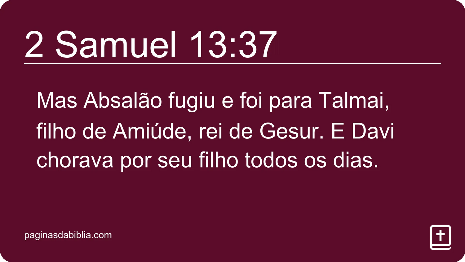 2 Samuel 13:37