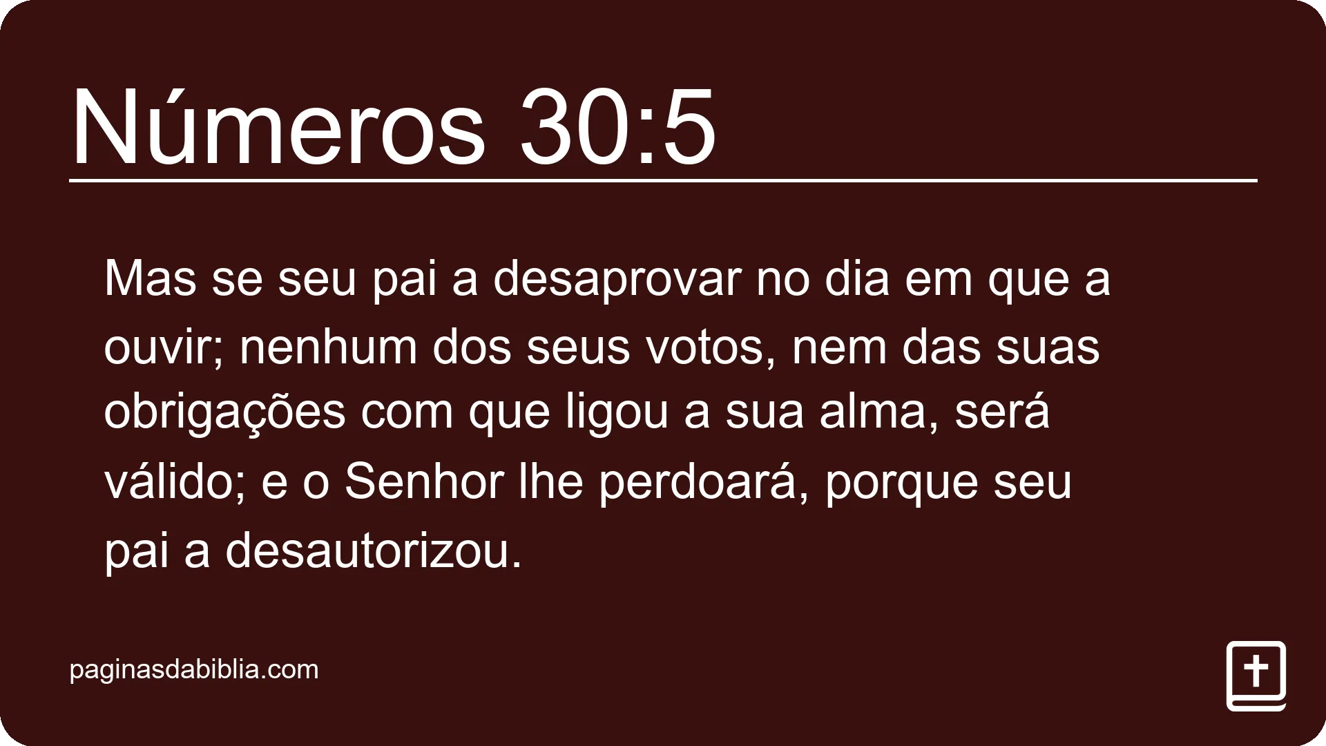 Números 30:5