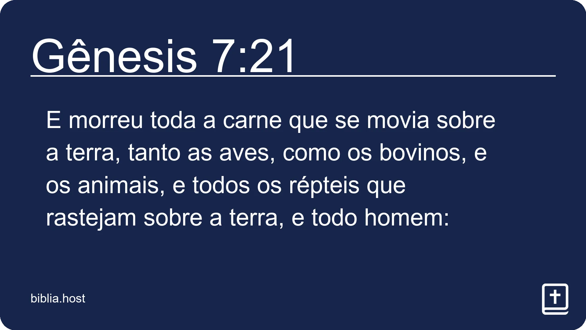 Gênesis 7:21