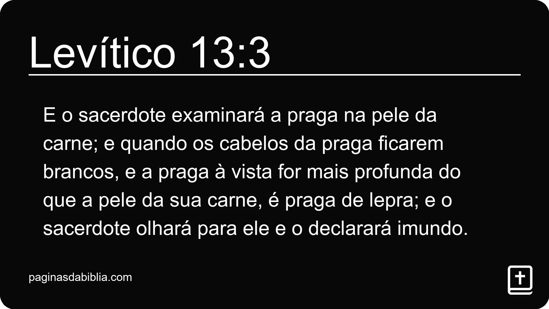 Levítico 13:3