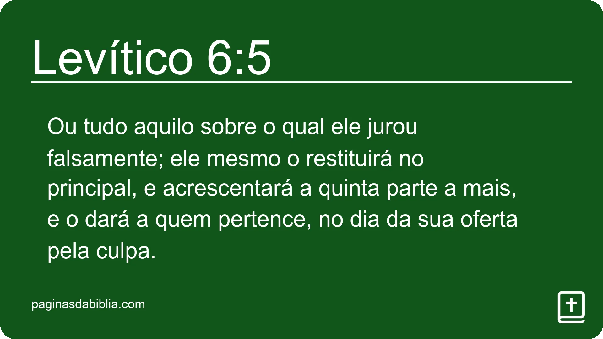 Levítico 6:5