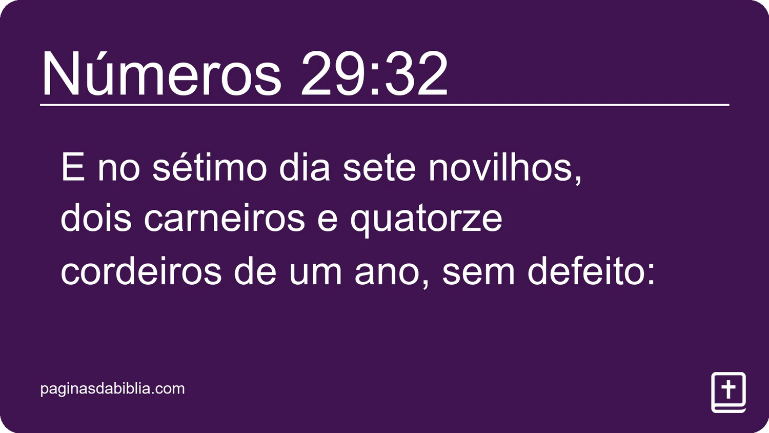 Números 29:32