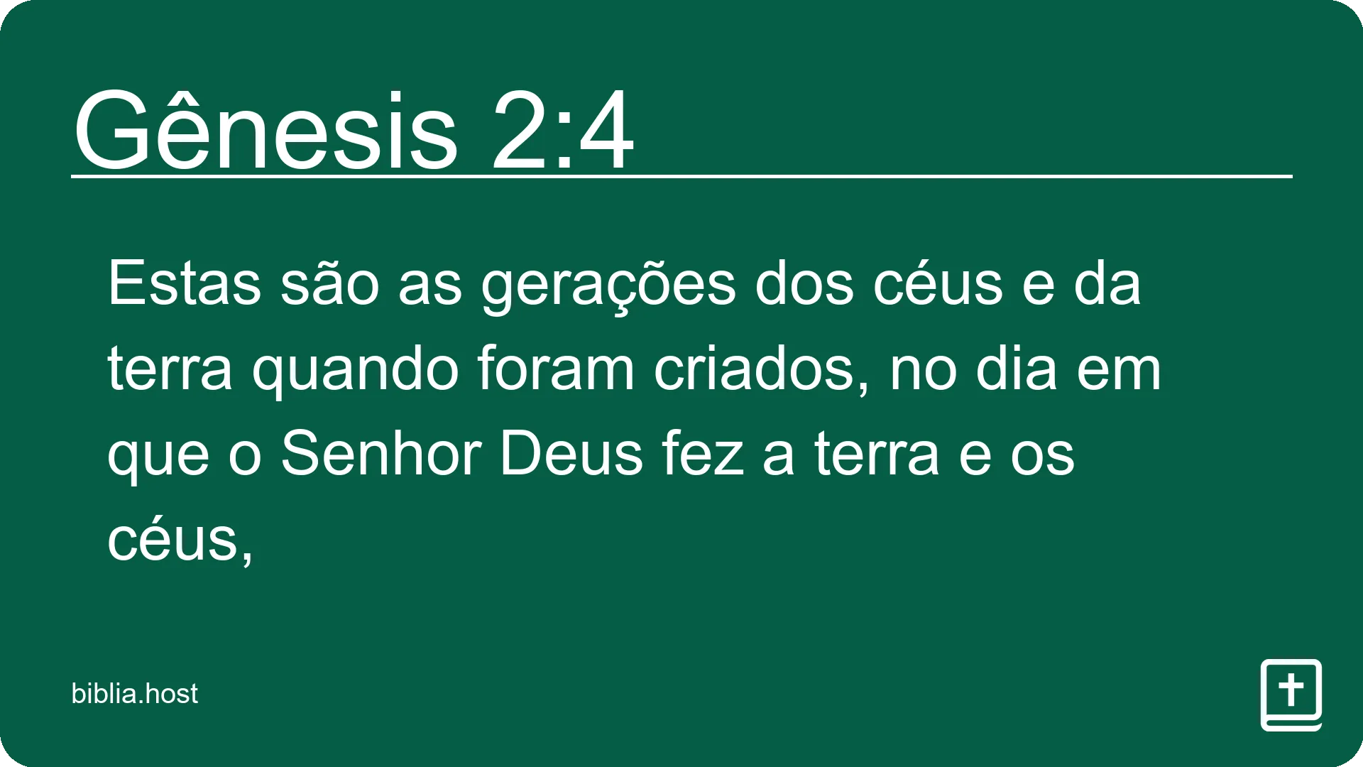 Gênesis 2:4