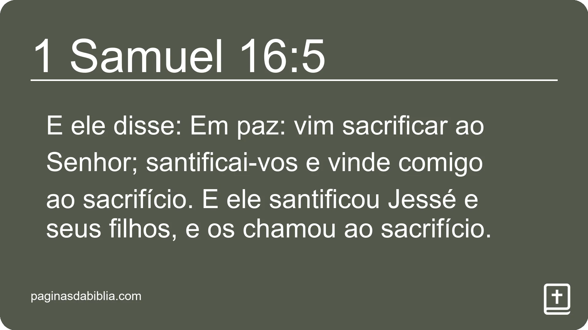 1 Samuel 16:5