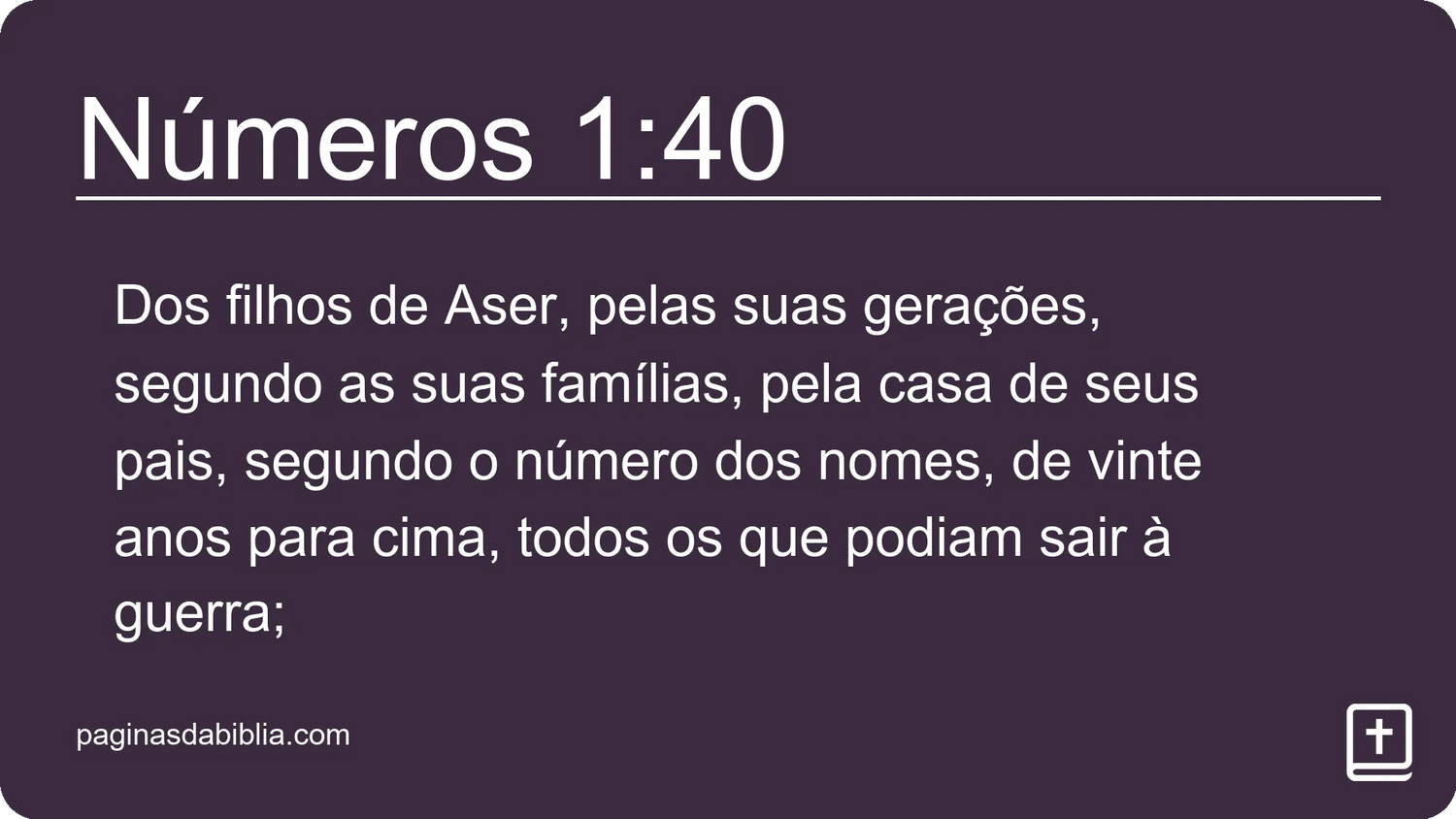 Números 1:40