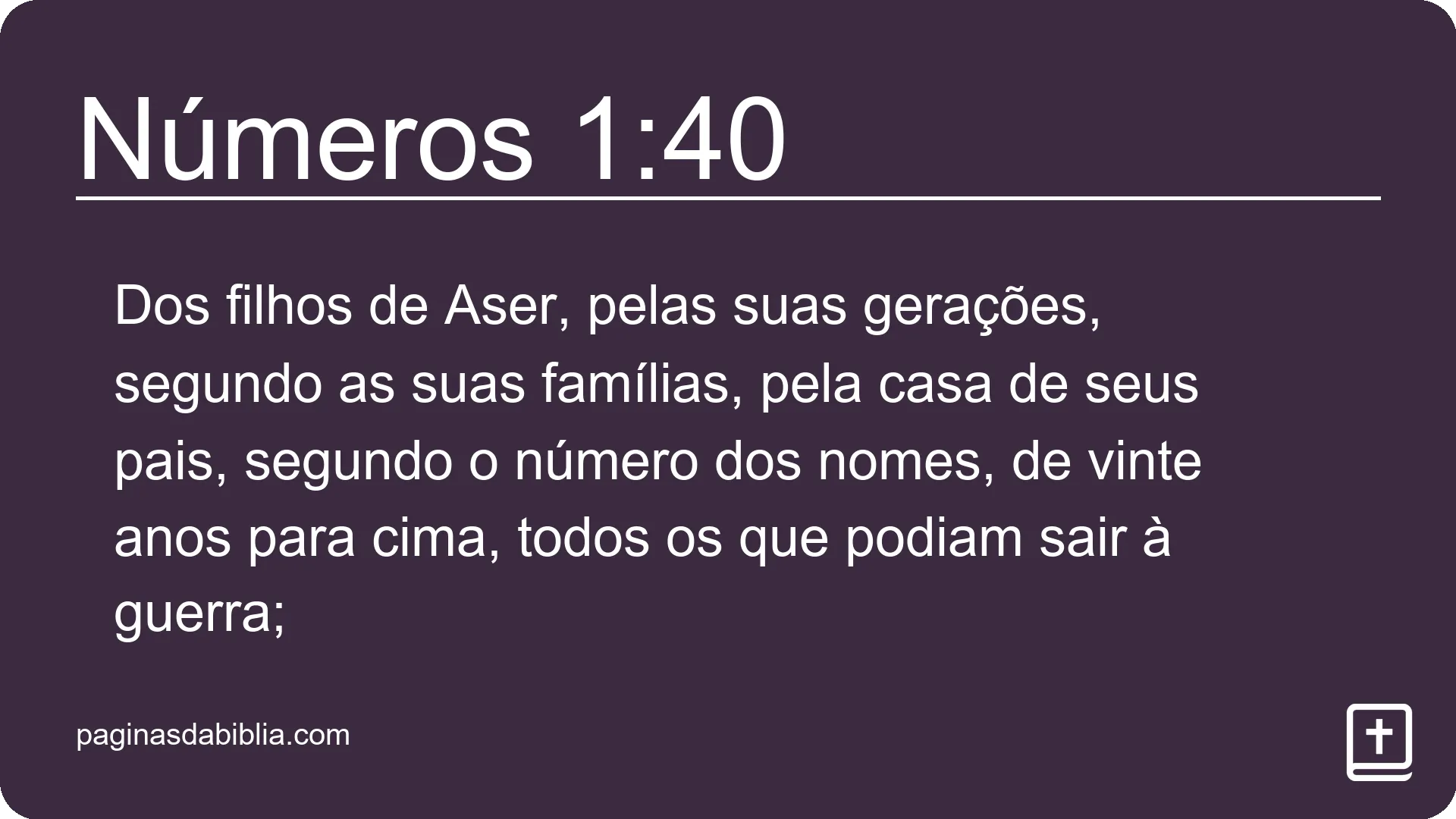 Números 1:40