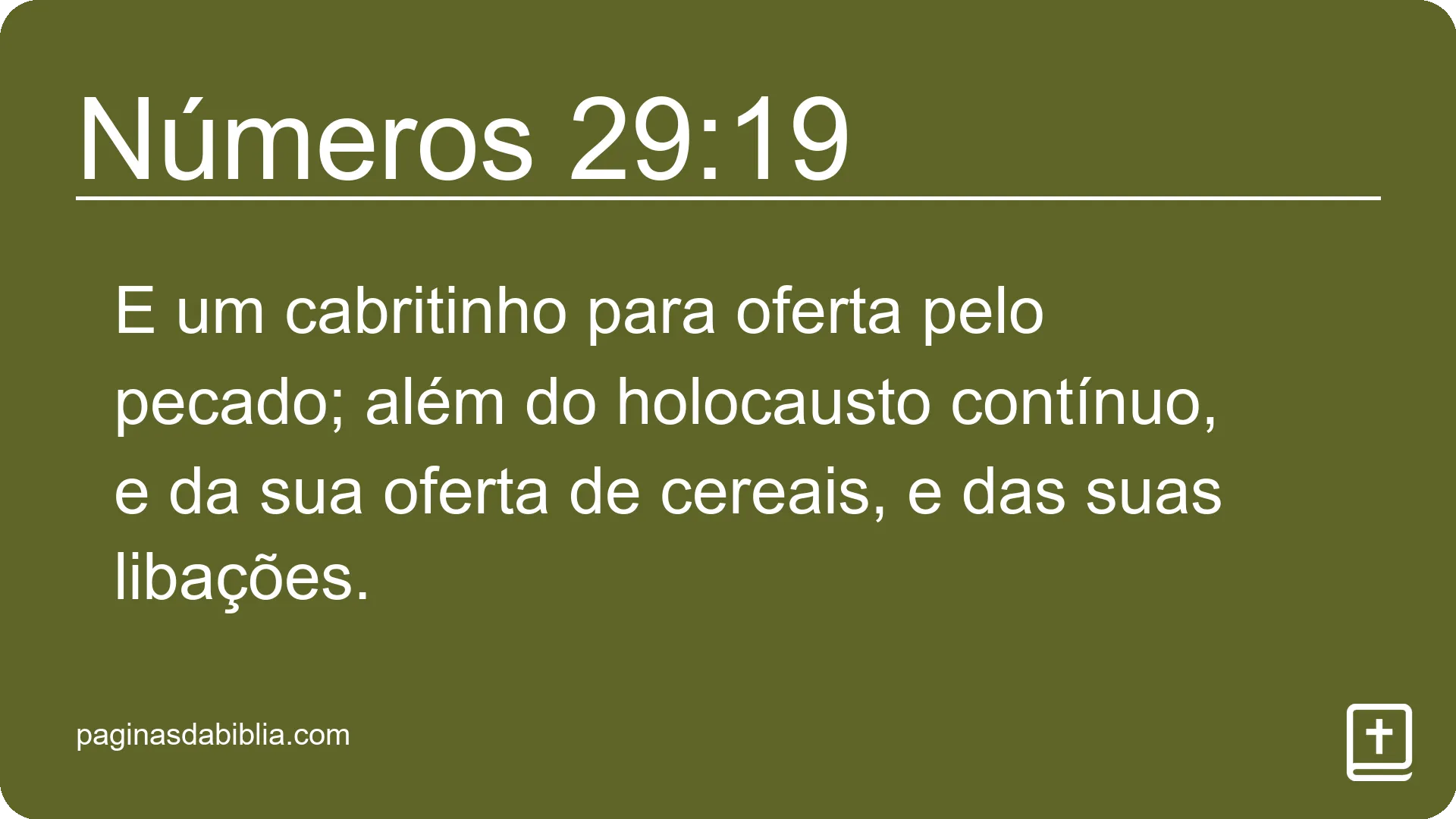 Números 29:19