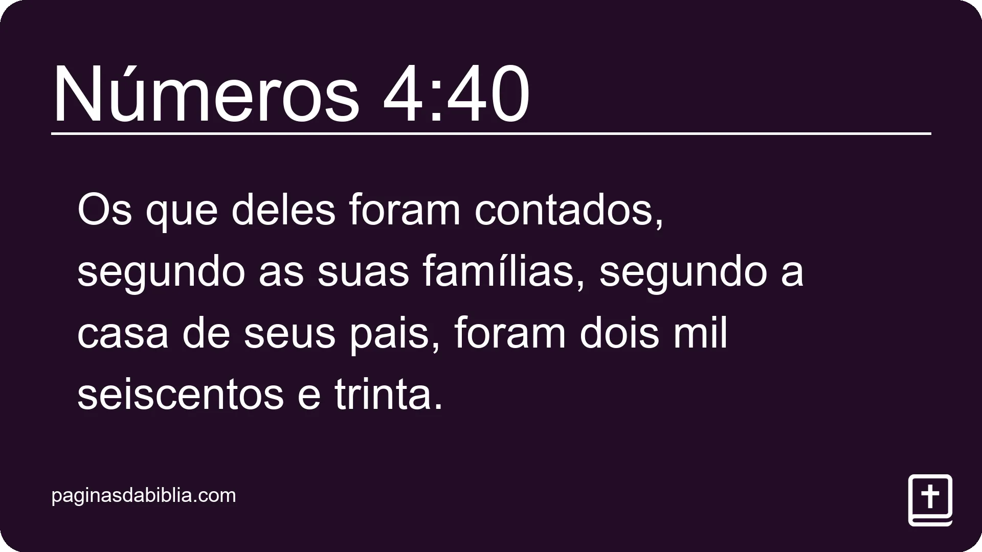 Números 4:40