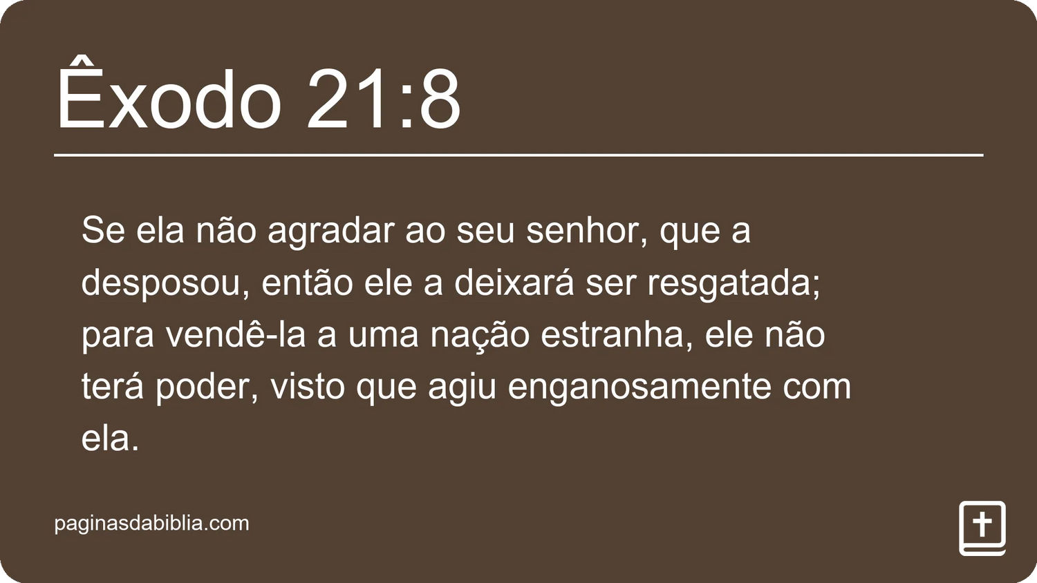 Êxodo 21:8