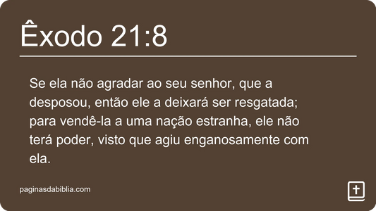 Êxodo 21:8