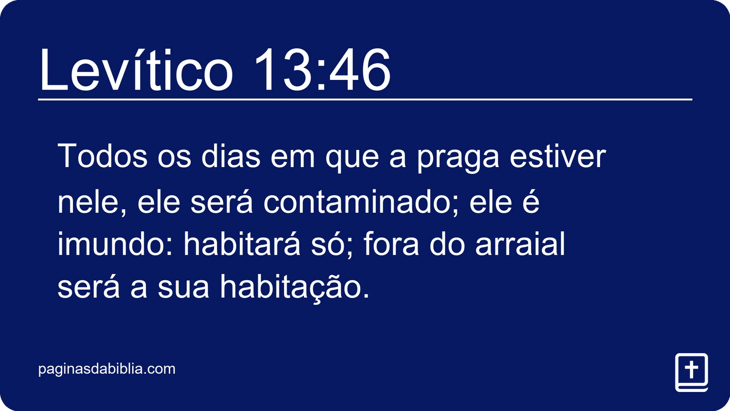 Levítico 13:46