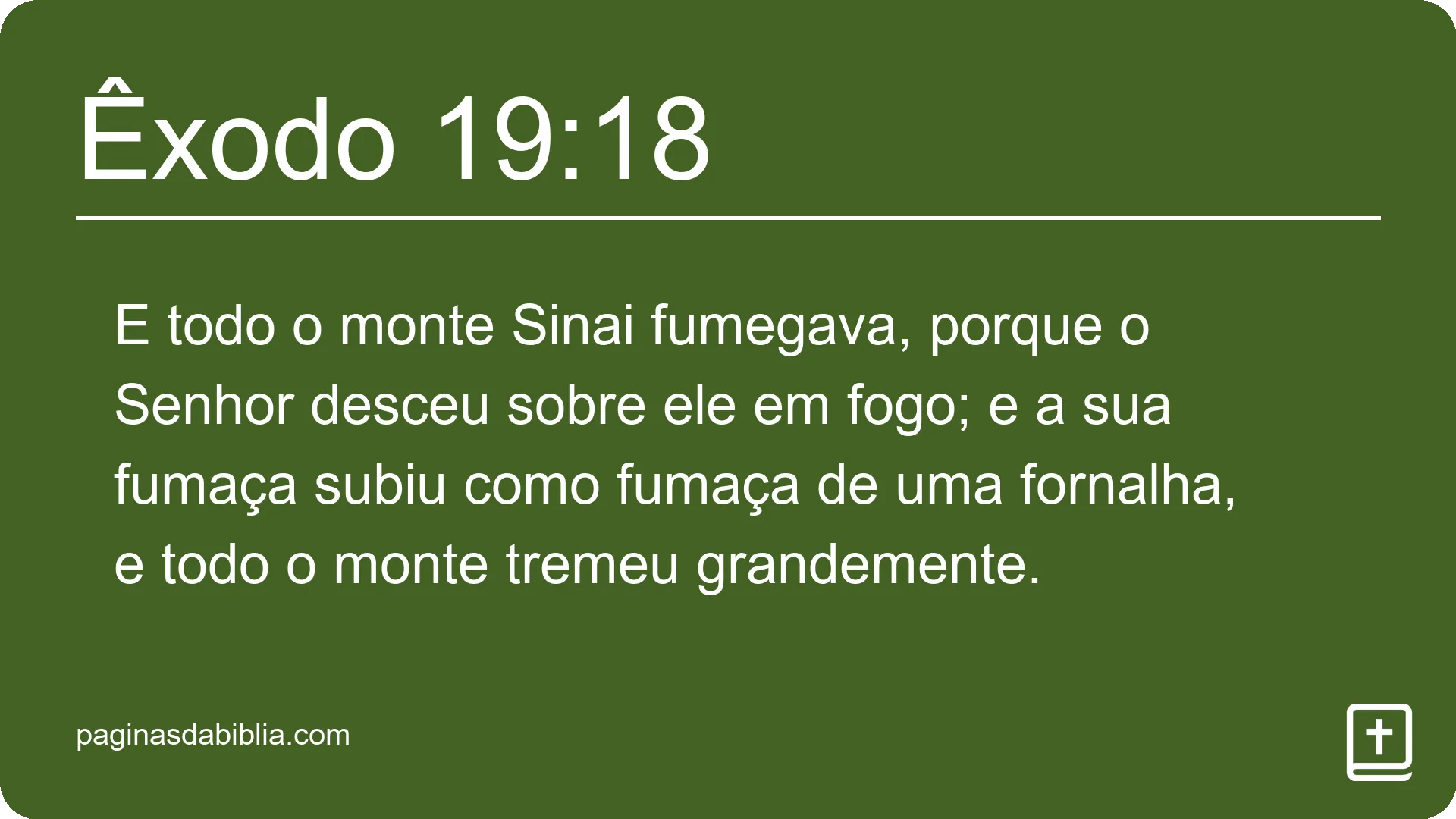 Êxodo 19:18