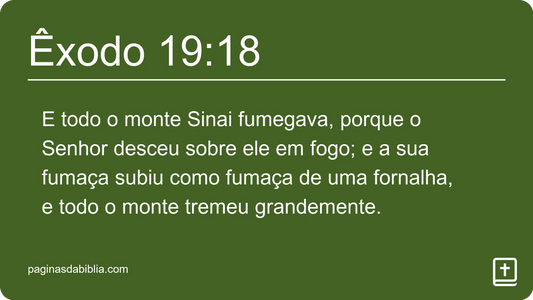 Êxodo 19:18