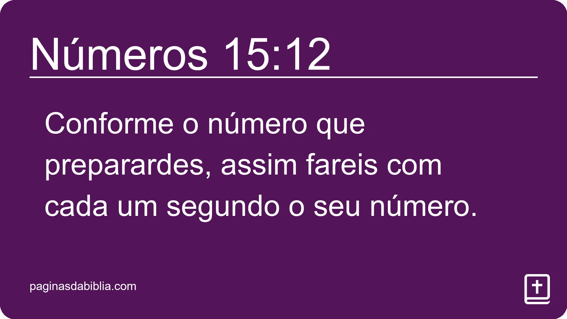 Números 15:12