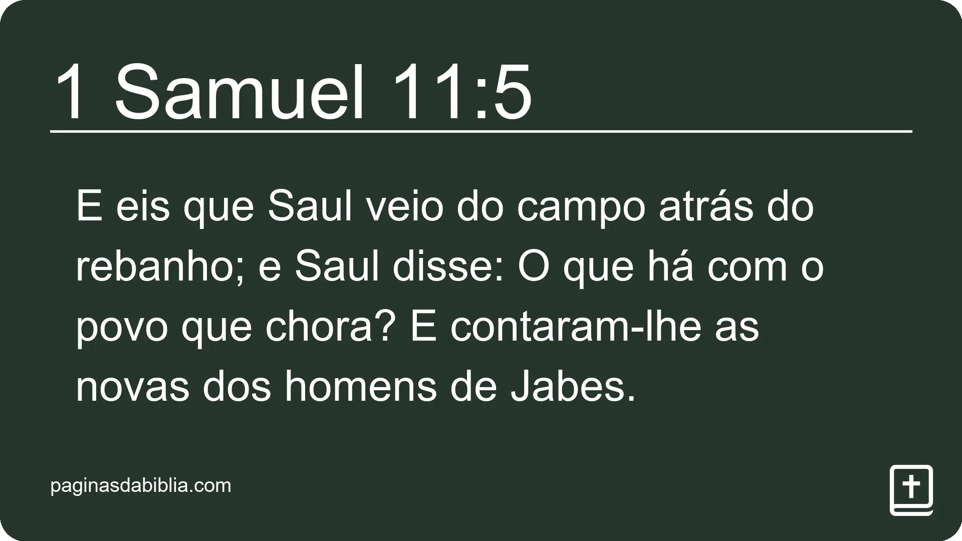 1 Samuel 11:5