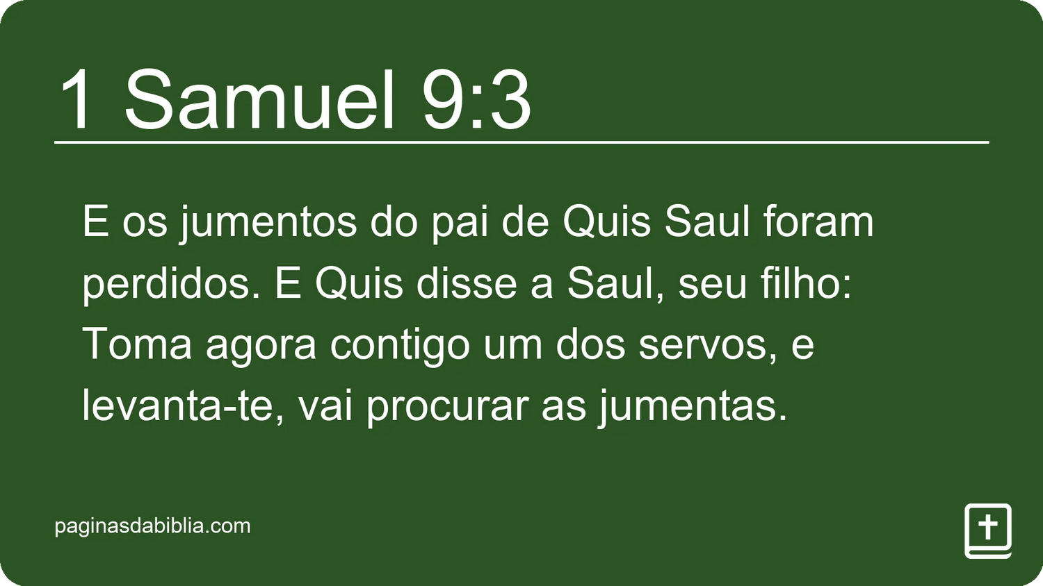 1 Samuel 9:3