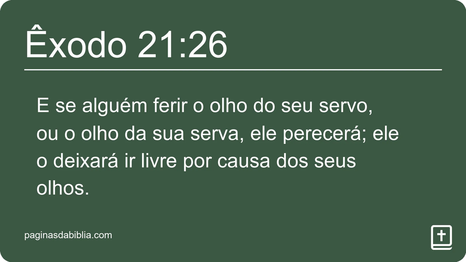 Êxodo 21:26