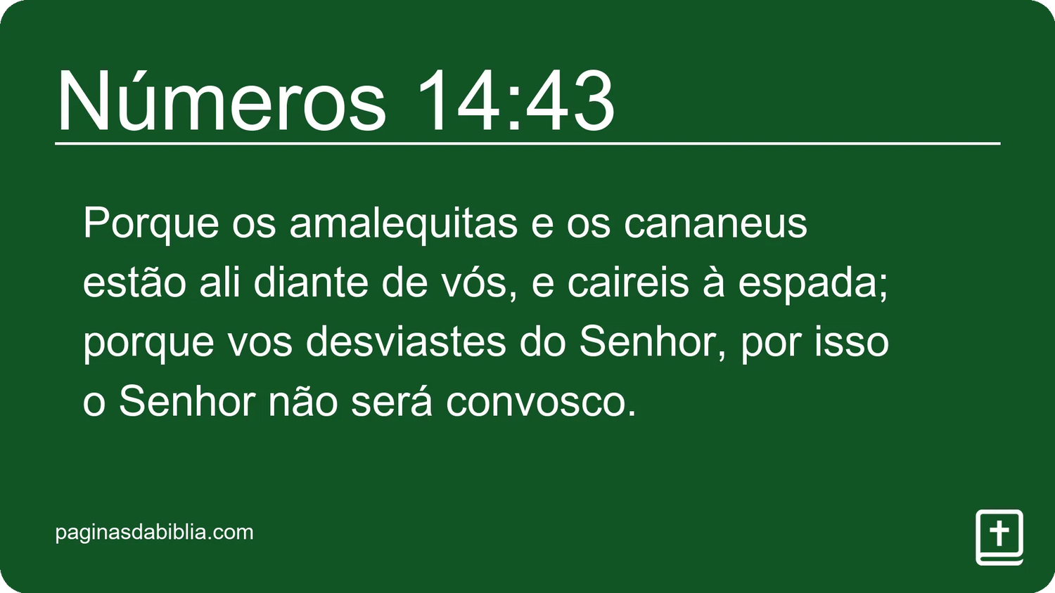 Números 14:43