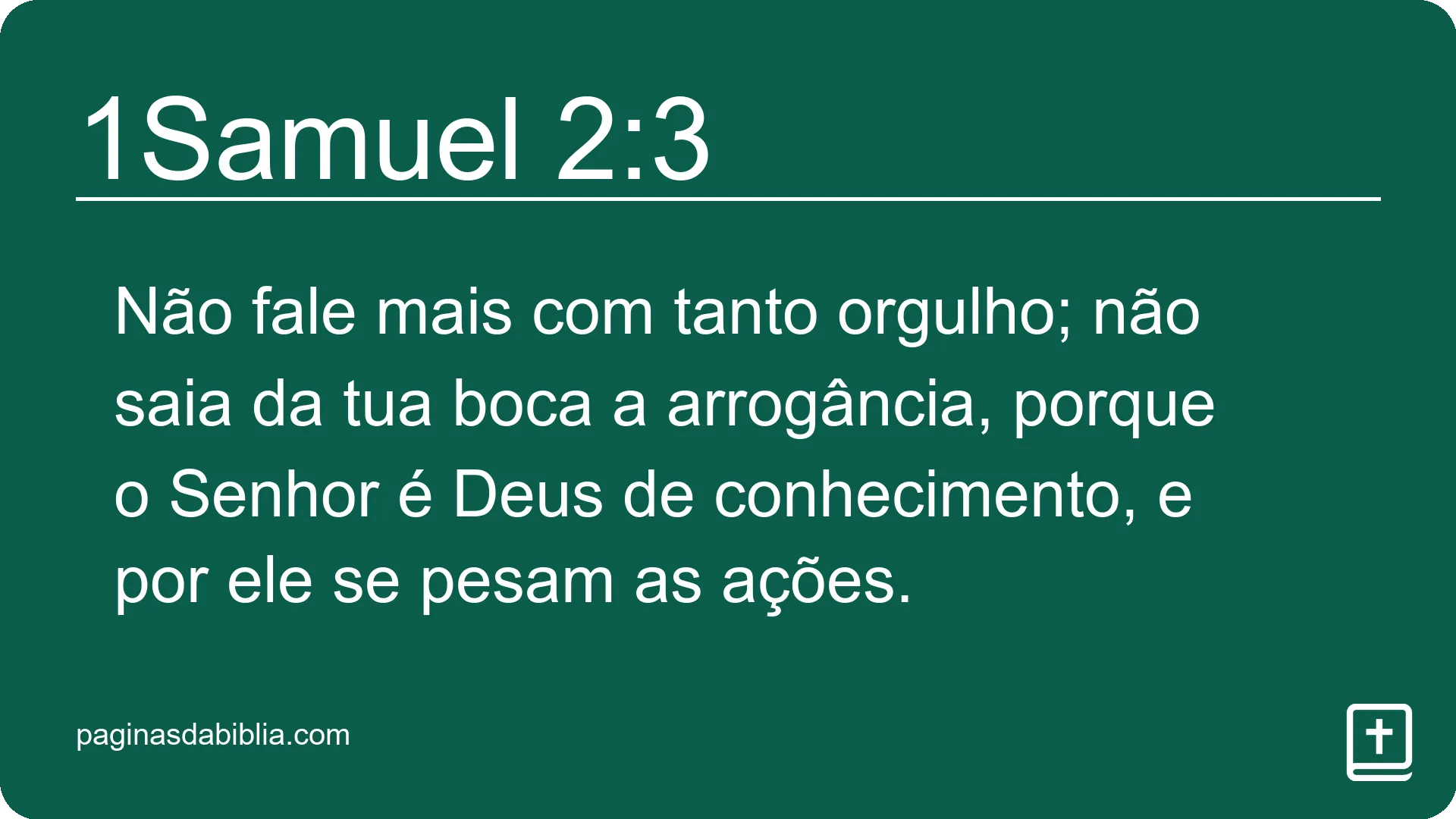 1Samuel 2:3