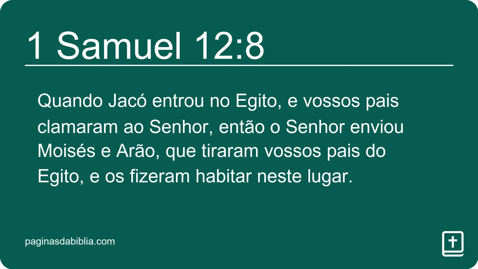 1 Samuel 12:8