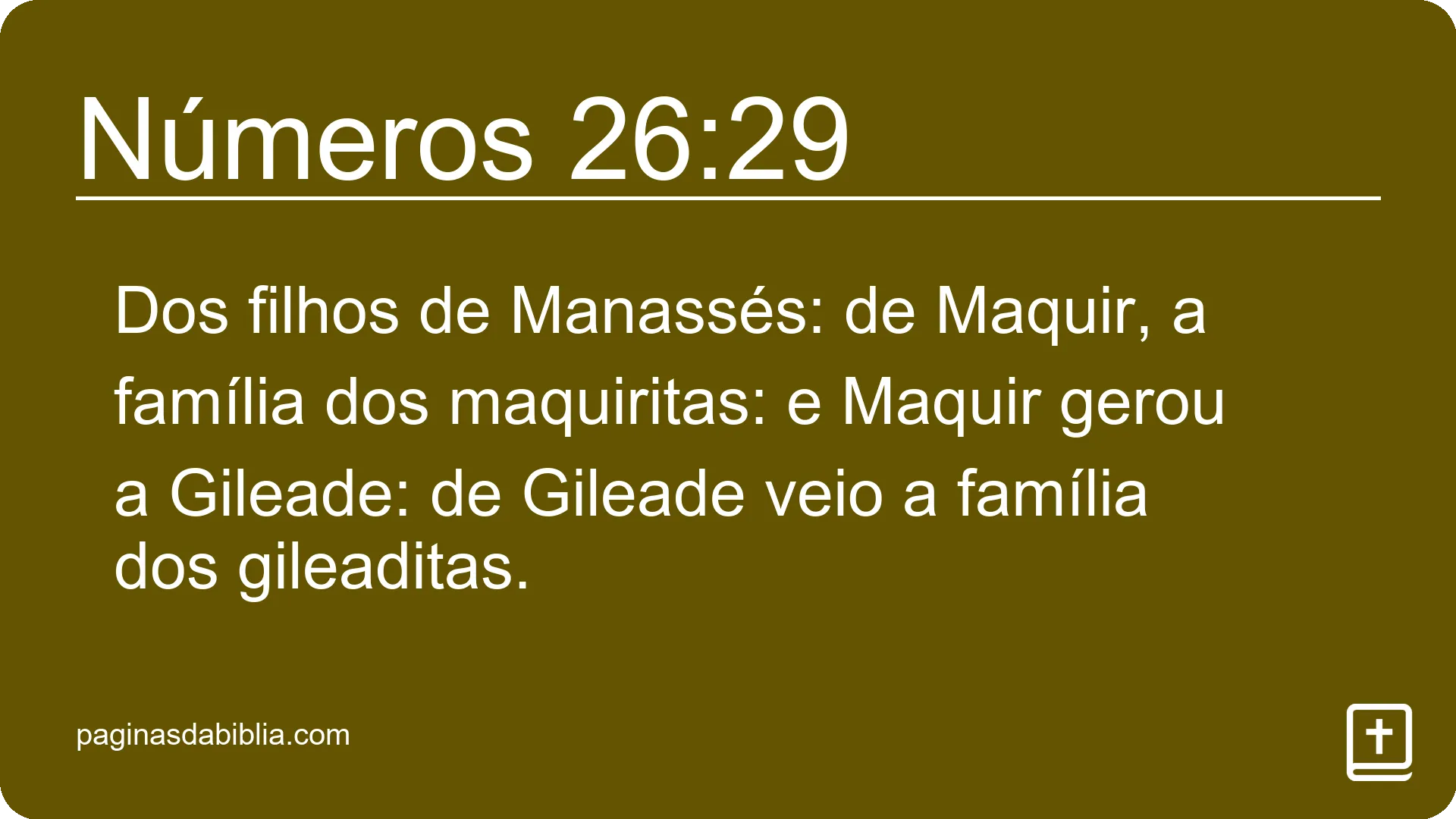 Números 26:29