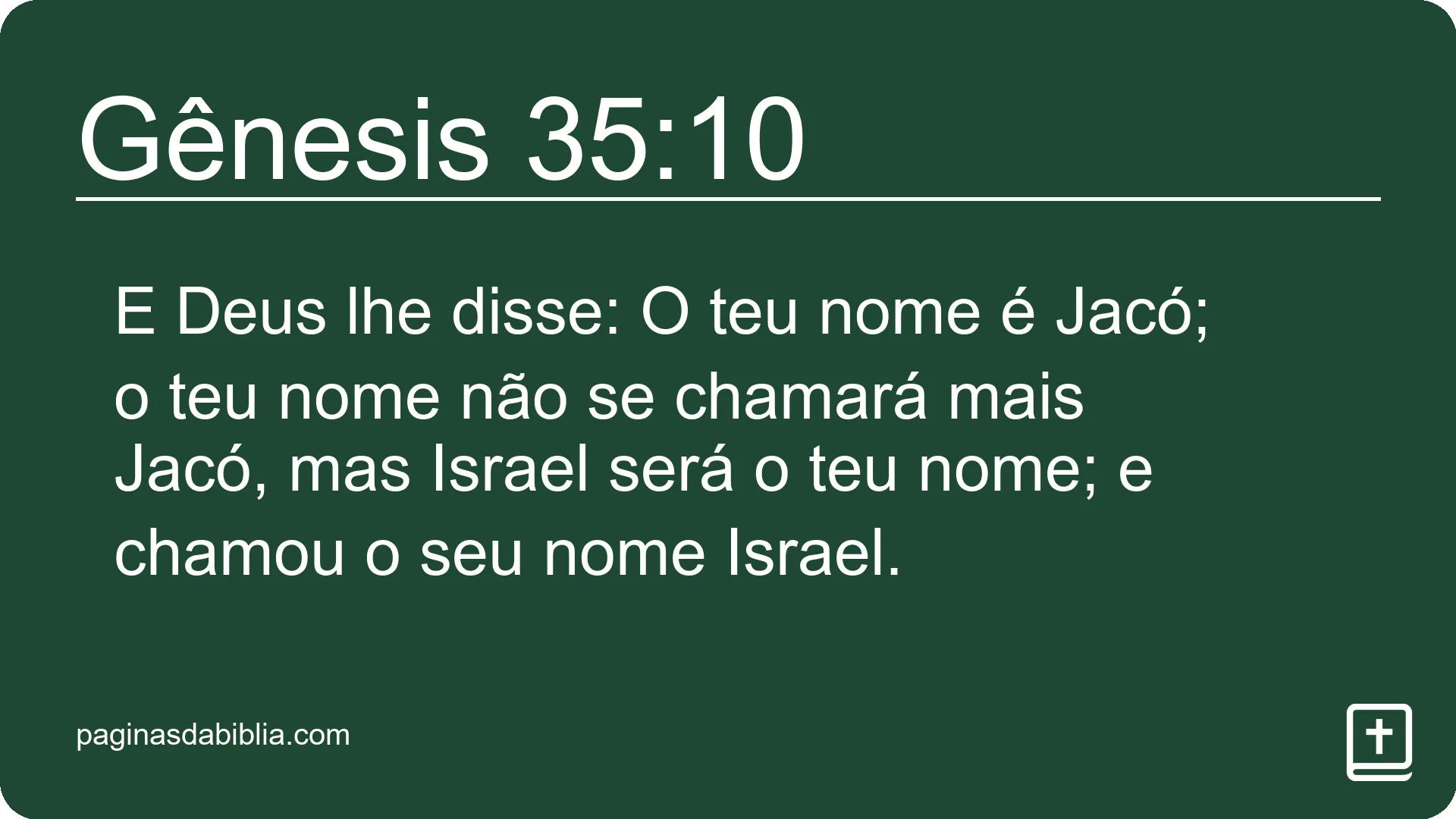 Gênesis 35:10