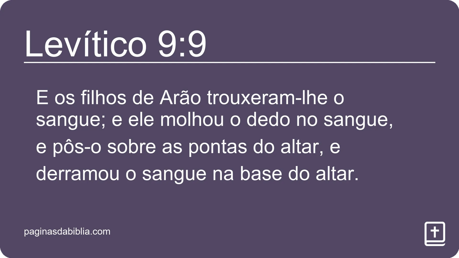 Levítico 9:9