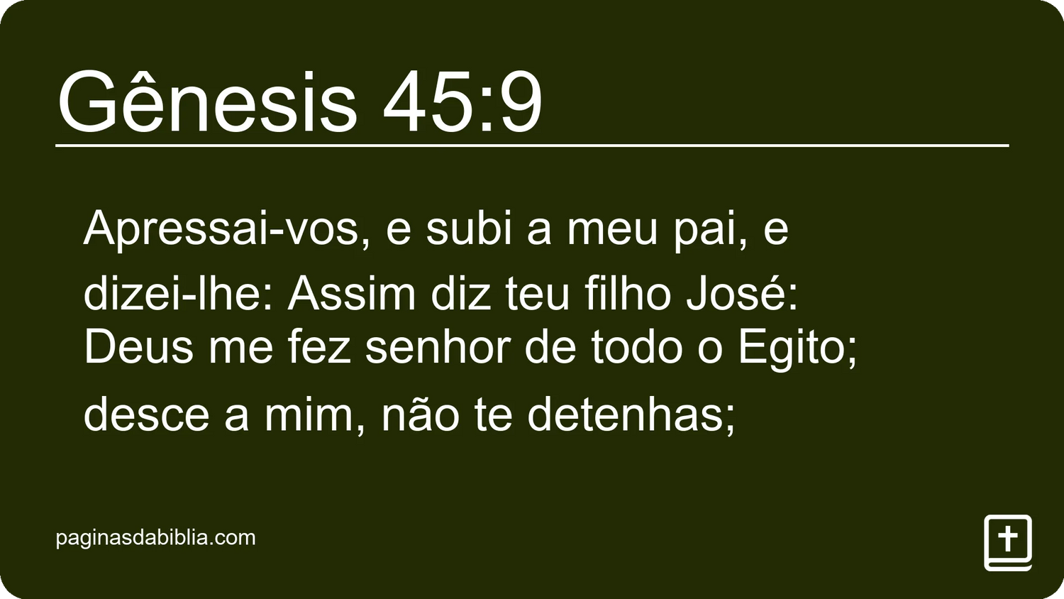 Gênesis 45:9