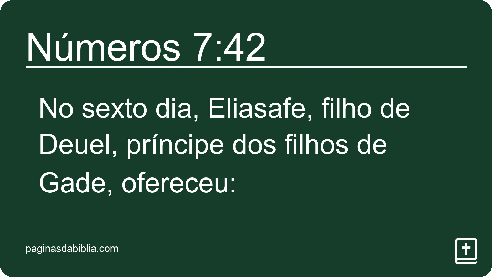 Números 7:42