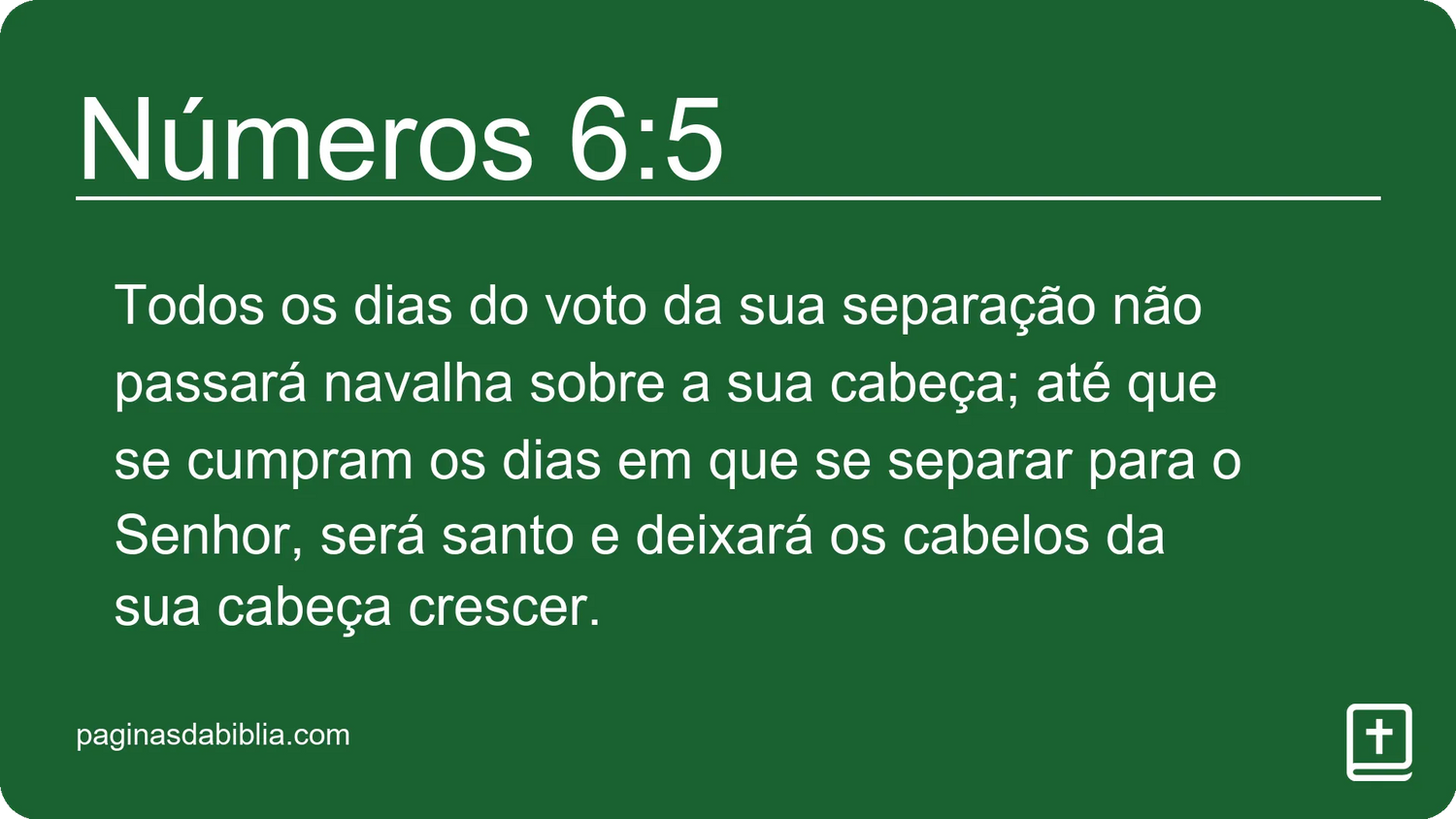 Números 6:5