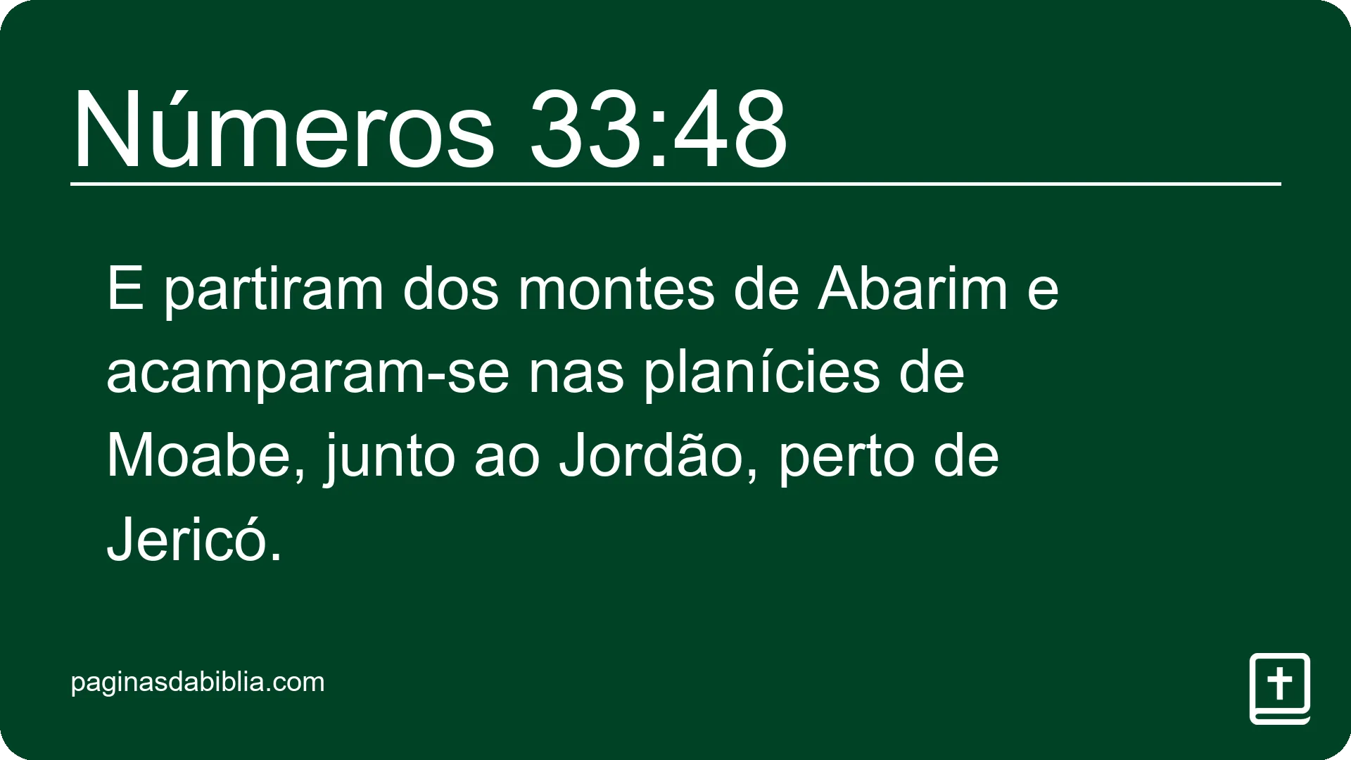 Números 33:48