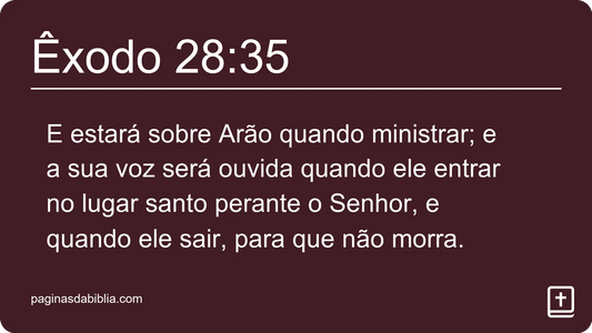 Êxodo 28:35