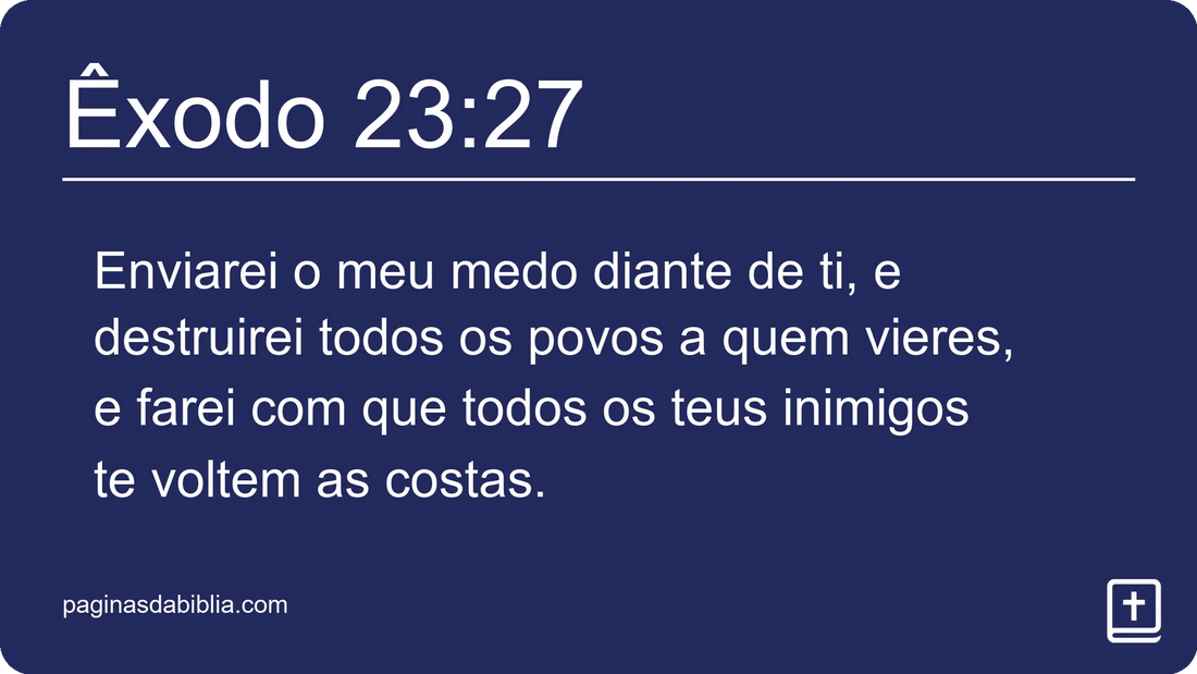 Êxodo 23:27