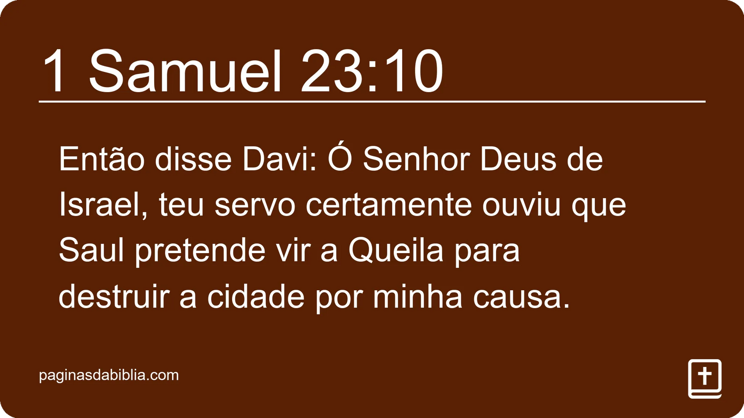 1 Samuel 23:10