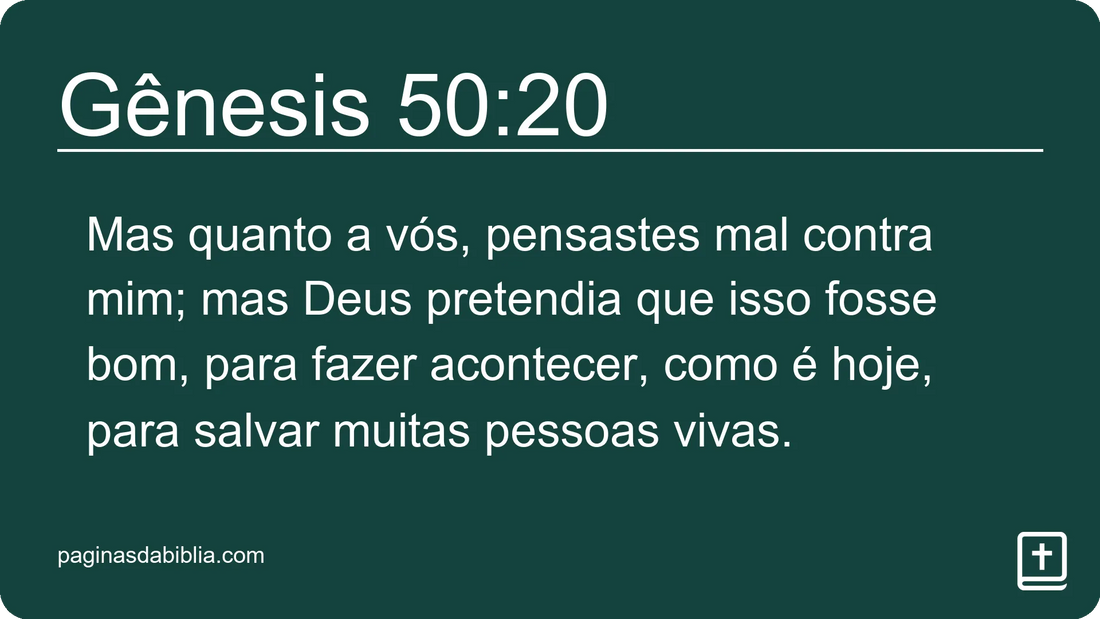 Gênesis 50:20