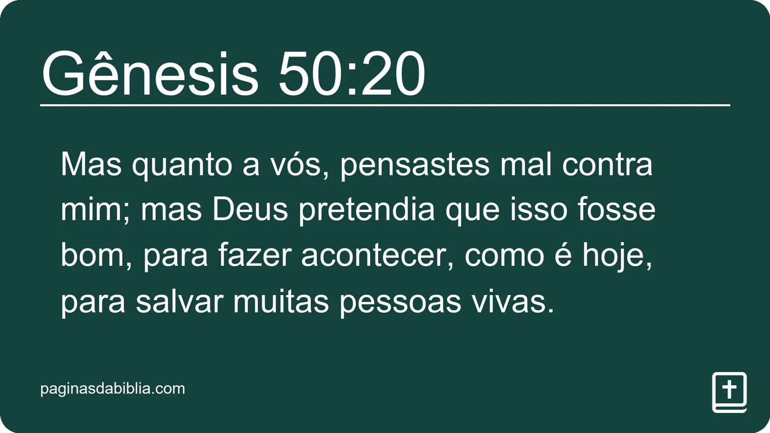 Gênesis 50:20