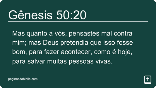 Gênesis 50:20