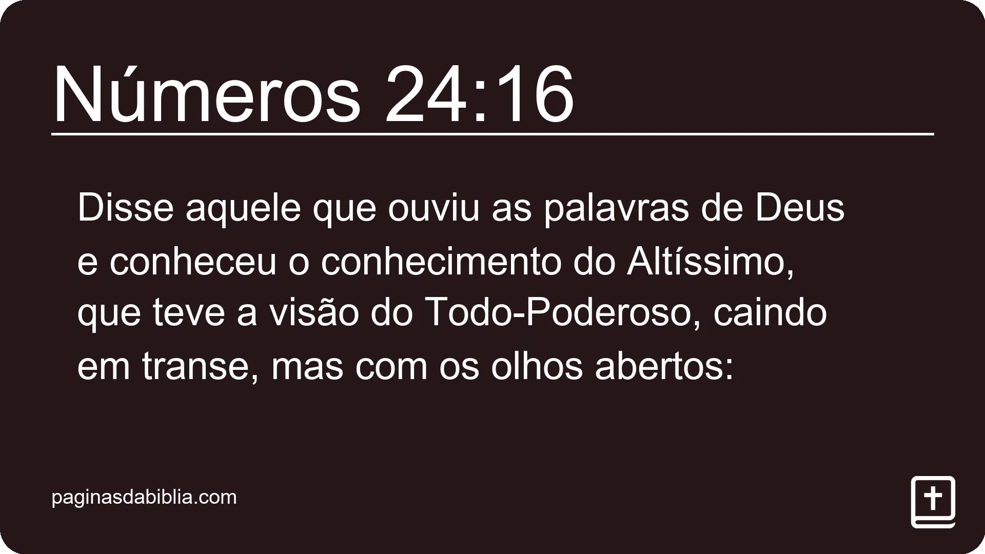 Números 24:16