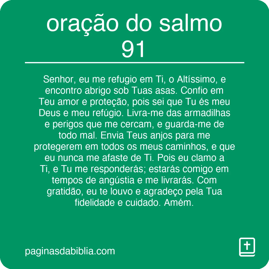 oração do salmo 91