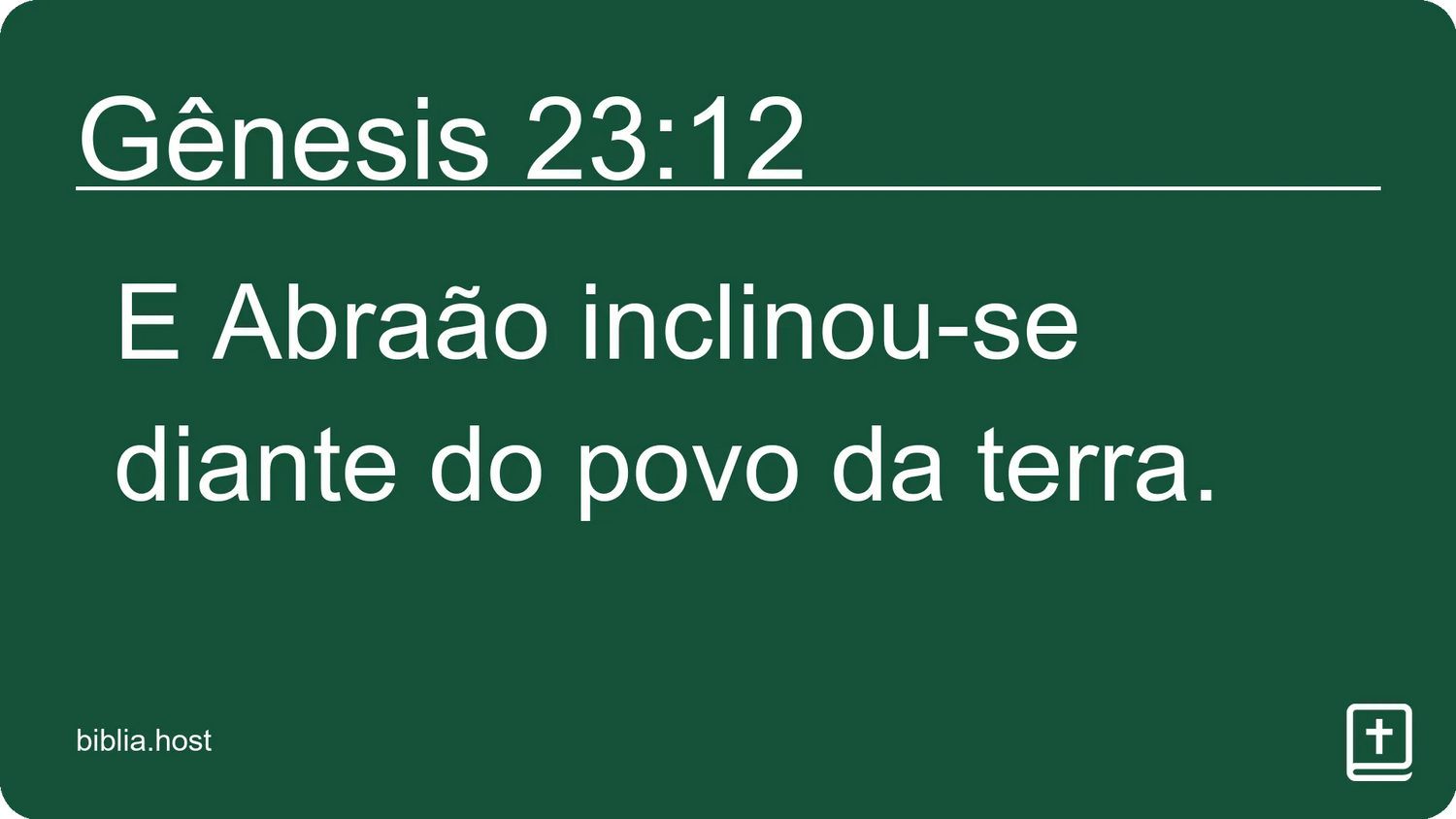 Gênesis 23:12