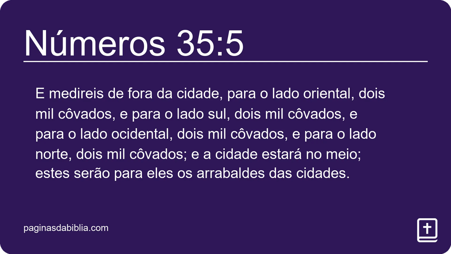 Números 35:5