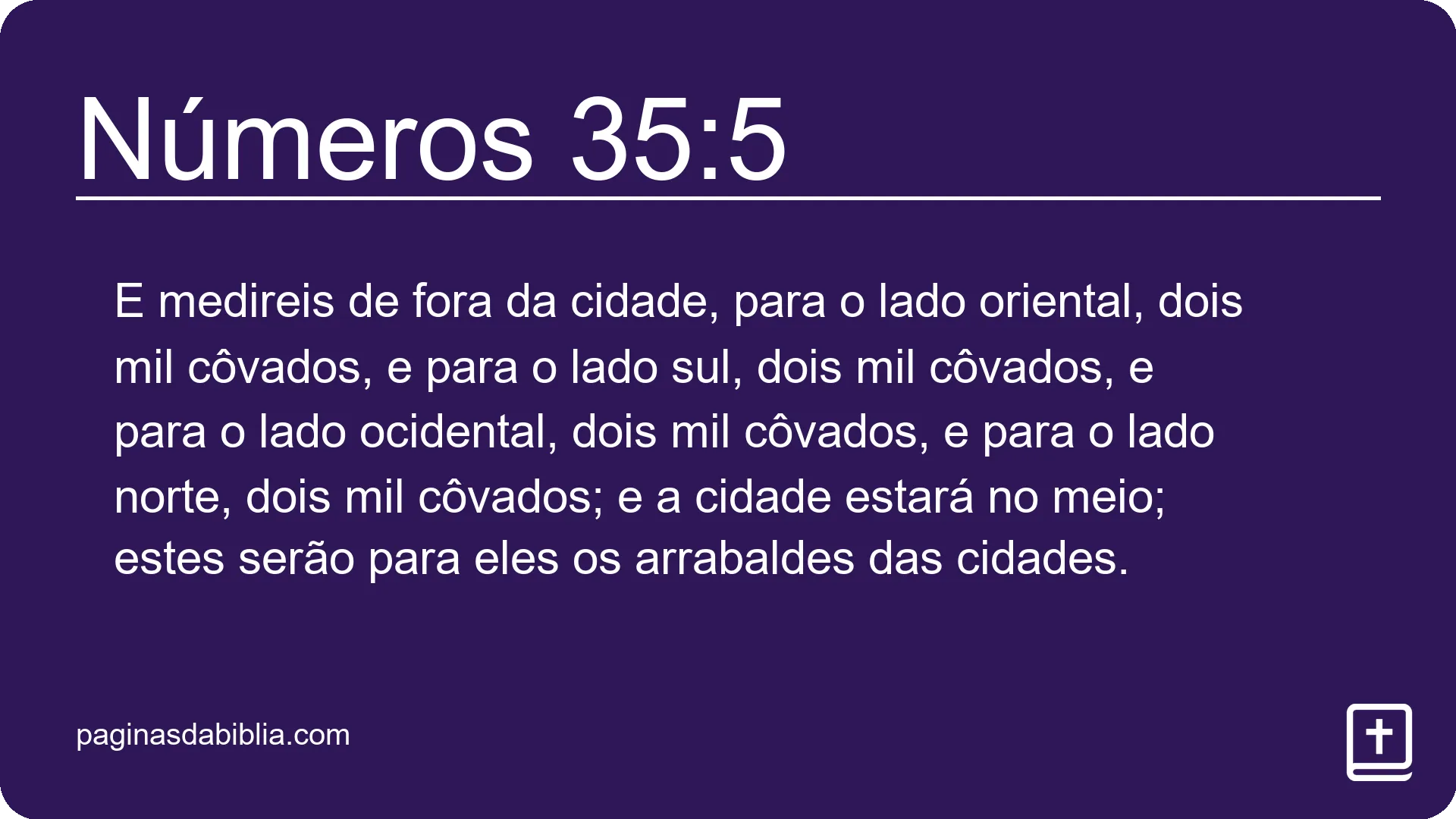 Números 35:5