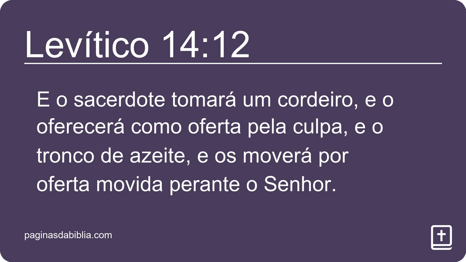 Levítico 14:12