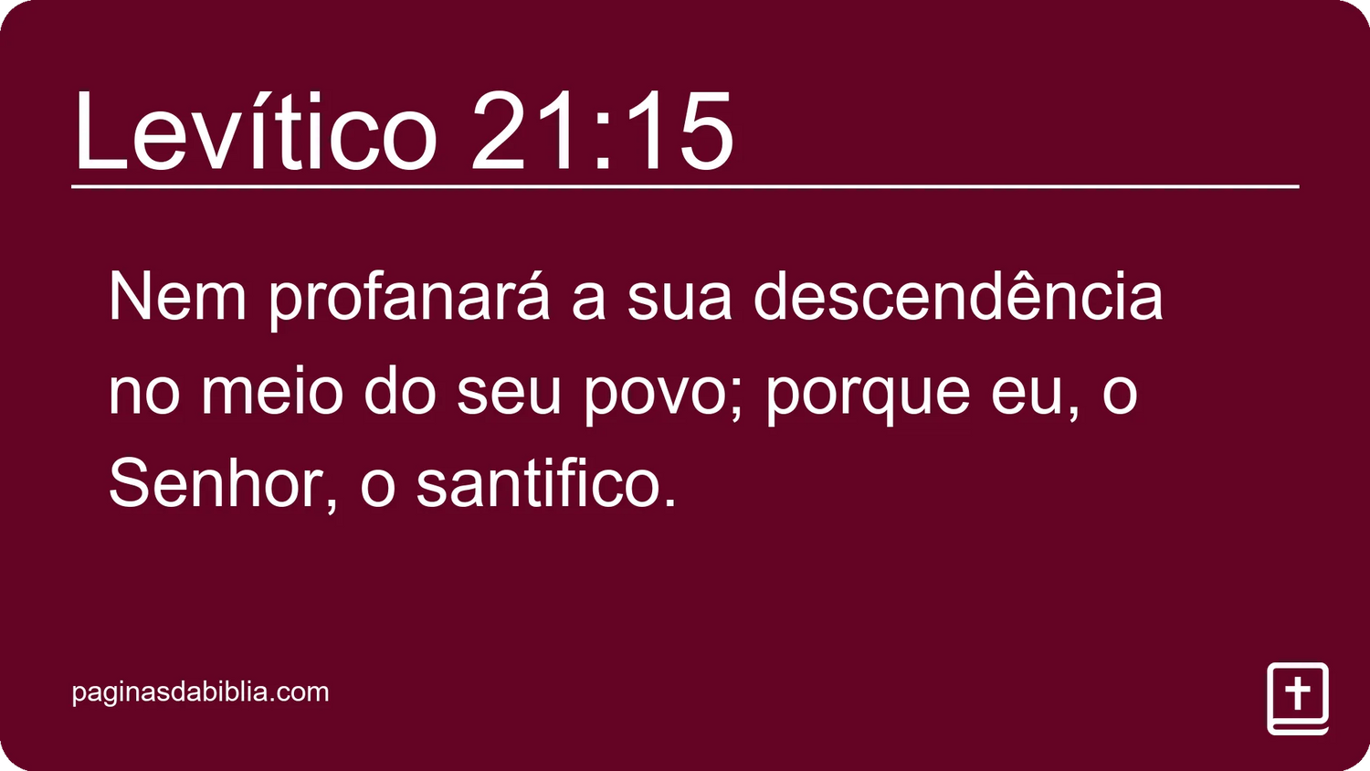 Levítico 21:15