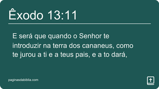 Êxodo 13:11