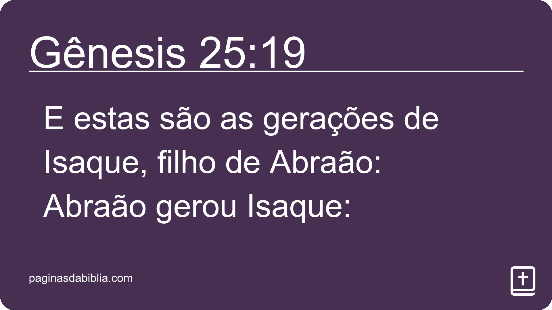 Gênesis 25:19