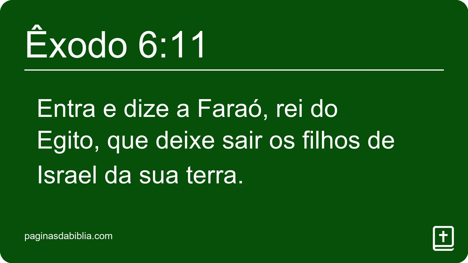 Êxodo 6:11