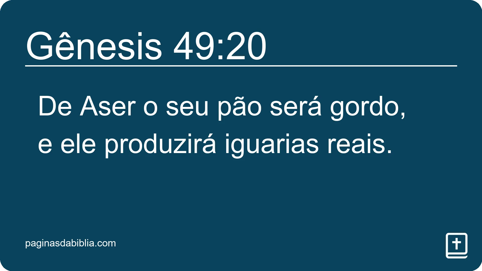 Gênesis 49:20