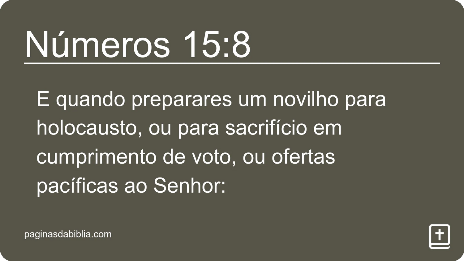 Números 15:8