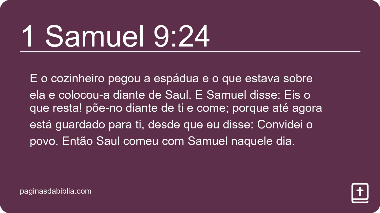 1 Samuel 9:24